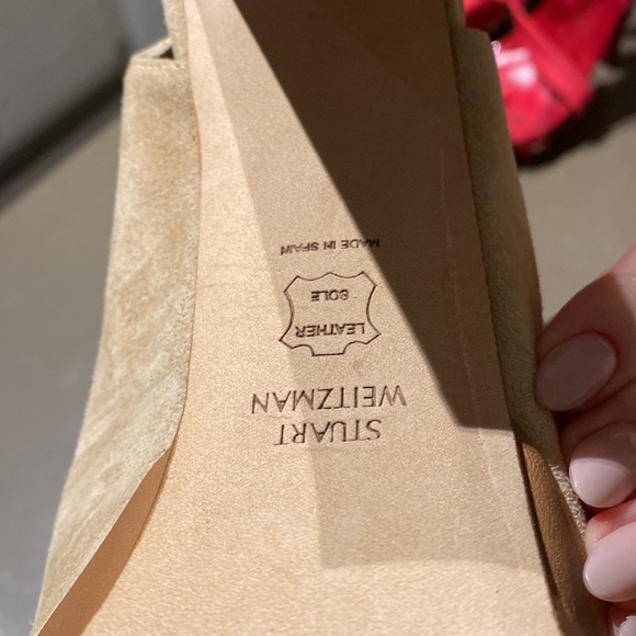 Nude Stuart Weitzman Slingback Heels - Picture 2 of 5